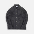 John Elliott Cotton Poplin Frame II Snap Overshirt - Black