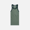 John Elliott Silk Rib Tank - Moss Green