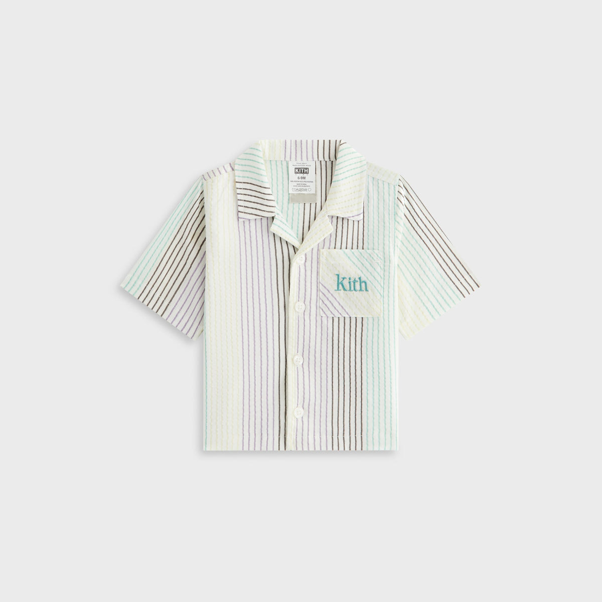 Kith Baby Striped Thompson Camp Shirt - Mykonos
