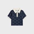 Kith Baby Script Knit Tilden Polo - Nocturnal
