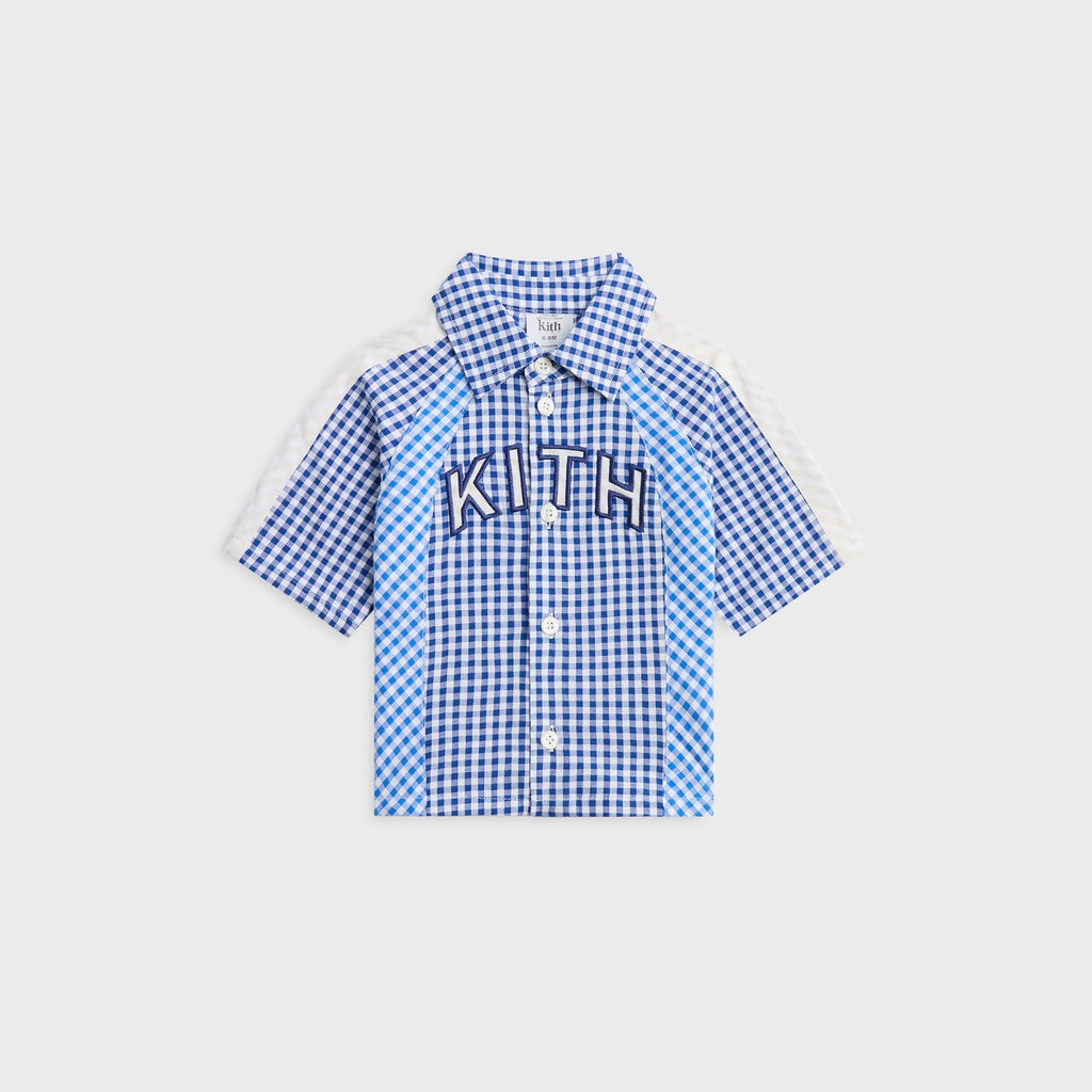 Kith Baby Color-Blocked Gingham Apollo Shirt - Layer