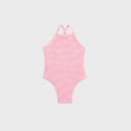 Kith Baby Textured Monogram Jodi One Piece Suit - Bubblegum