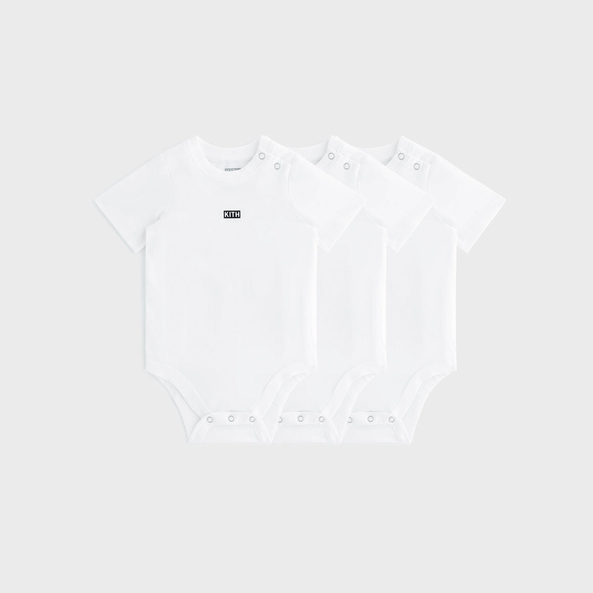 Kith Baby 3-Pack Origins Bodysuit - White