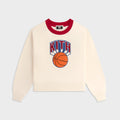 Kith Kids for the New York Knicks Nelson Crewneck - Sandrift