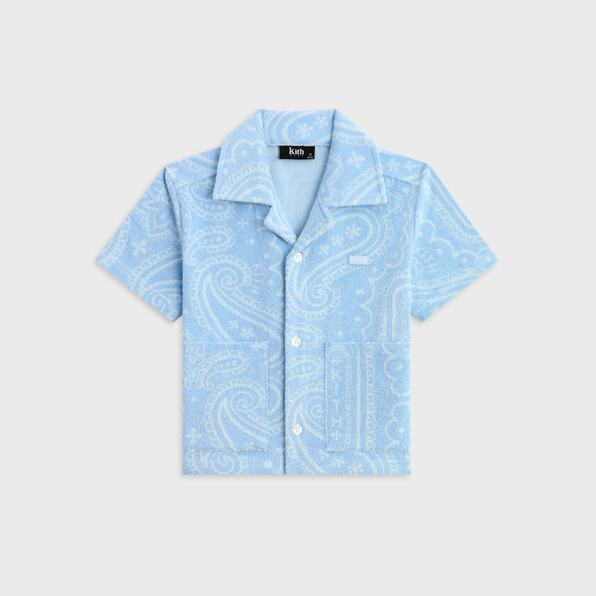 Kith Kids Paisley Jacquard Camp Shirt - Serene