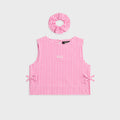 Kith Kids Gingham Cropped Tie Tank - Electra