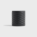 Kith Monogram Saffiano Leather Adjustable Candle Holder - Black
