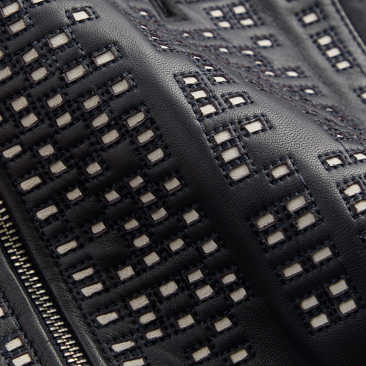 Kith for the New York Knicks Leather Moto Jacket - Nocturnal