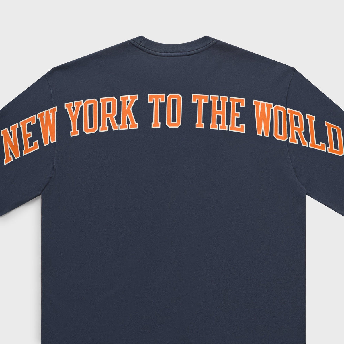 Kith for the New York Knicks Knickerbockers Long Sleeve Quinn Vintage Tee - Nocturnal