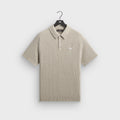 Kith Basket Weave Tilden Polo - Light Heather Grey