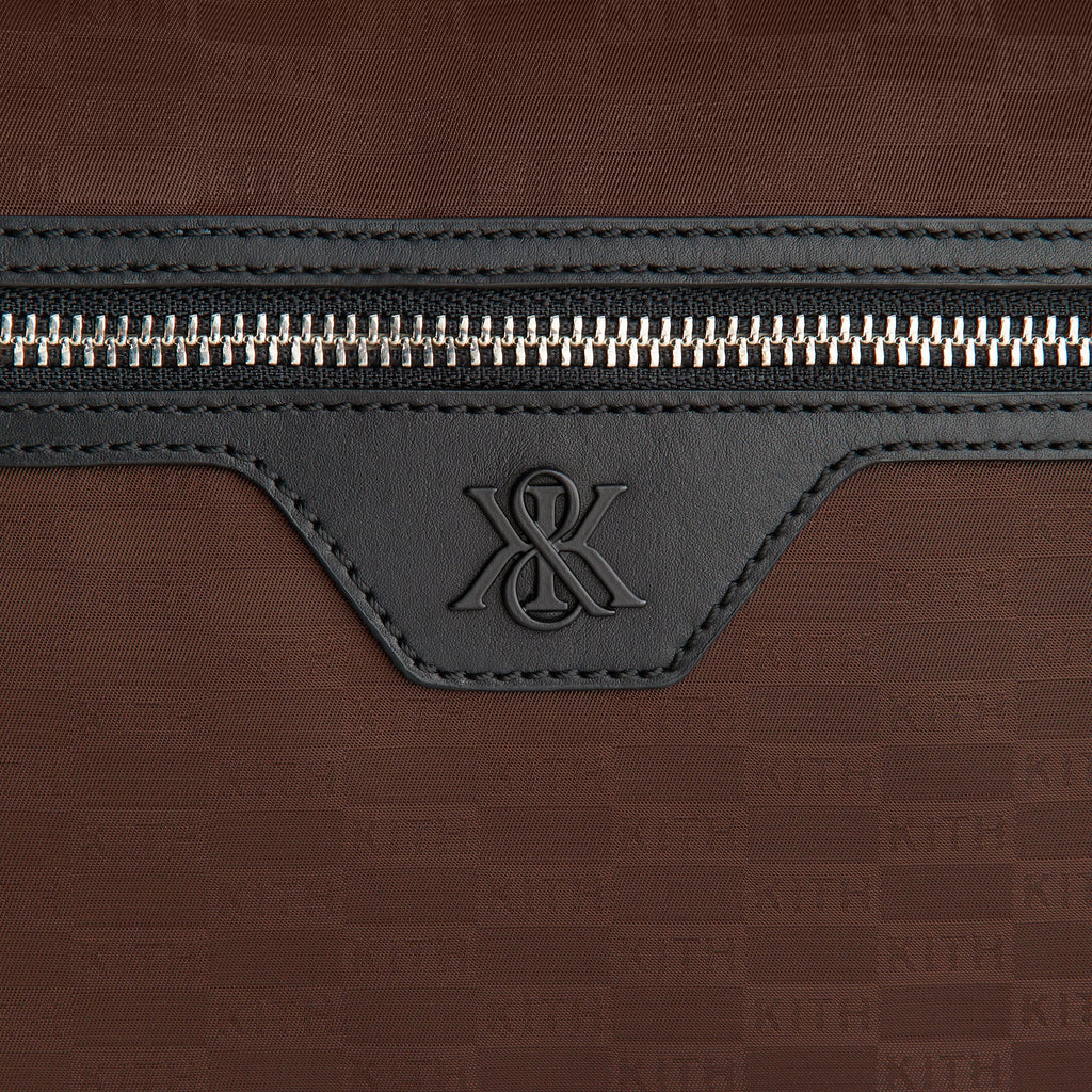 Kith Monogram Nylon Jacquard Backpack - Dark Roast