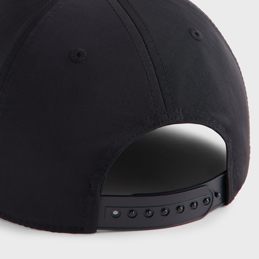Kith Wrinkle Nylon Bay Low Pinch Crown Snapback - Black