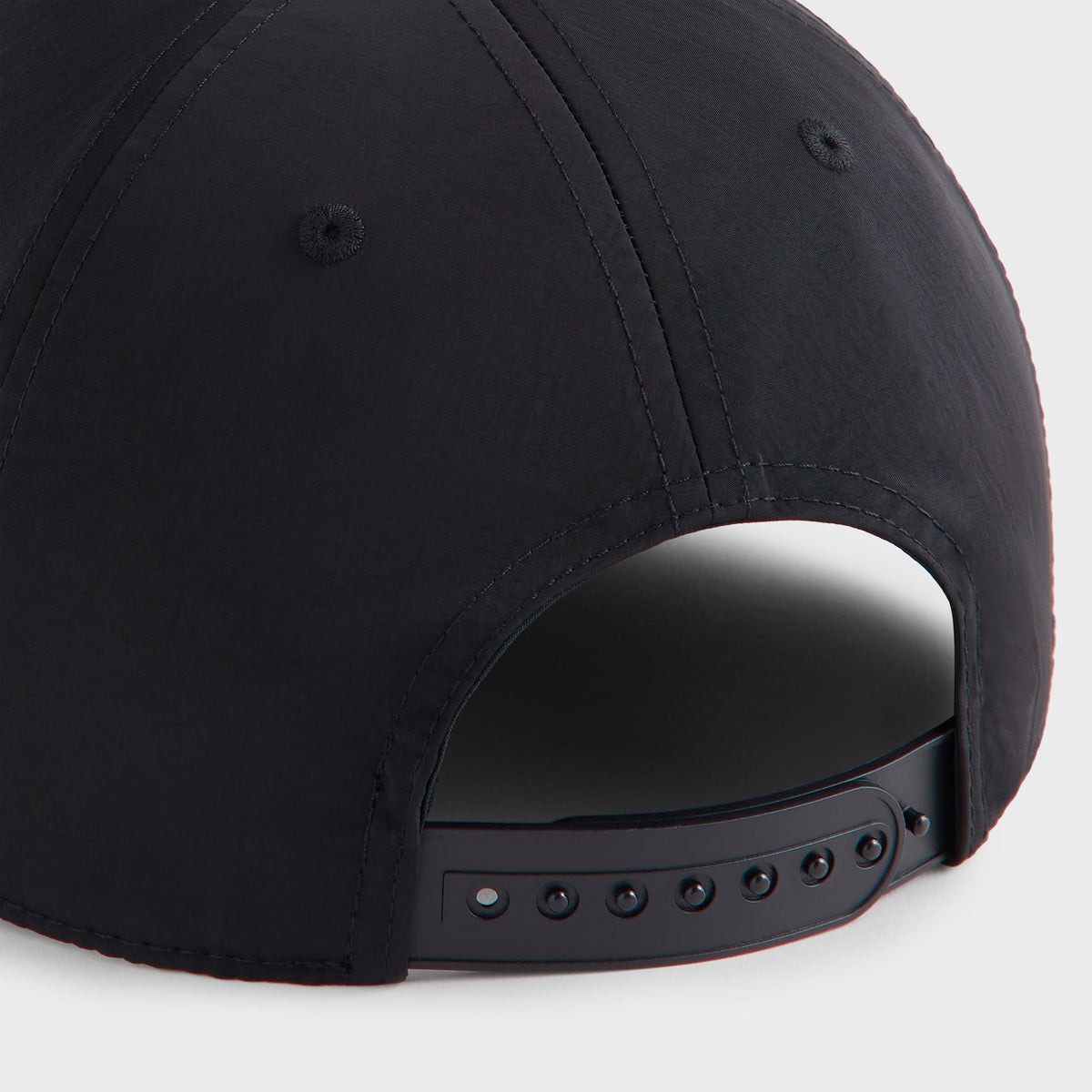 Kith Wrinkle Nylon Bay Low Pinch Crown Snapback - Black