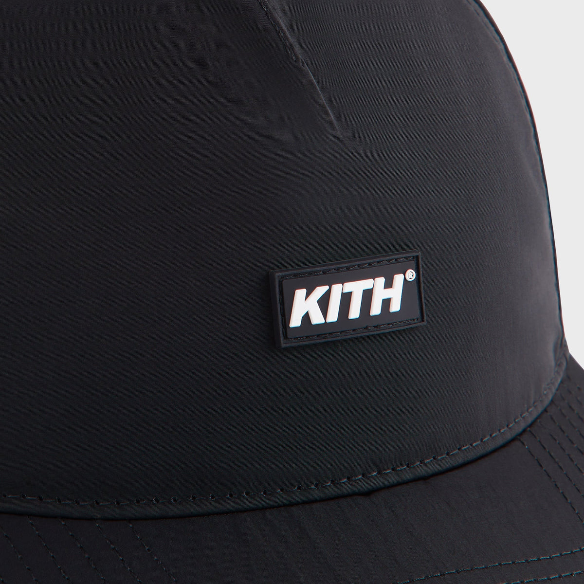 Kith Wrinkle Nylon Bay Low Pinch Crown Snapback - Black