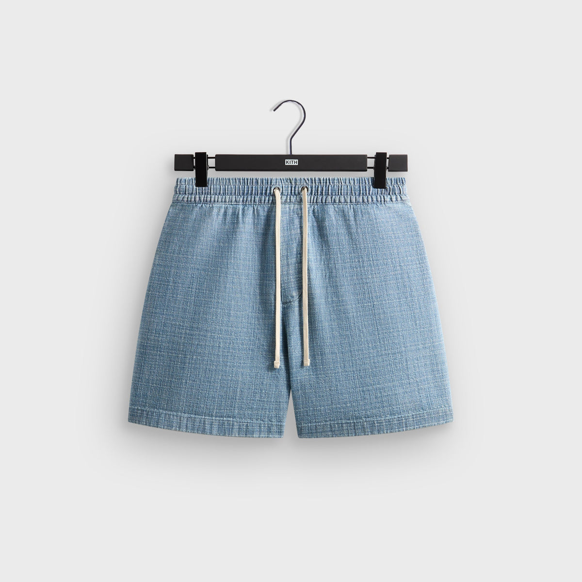 Kith Textured Indigo Weave Cayden Short - Light Indigo