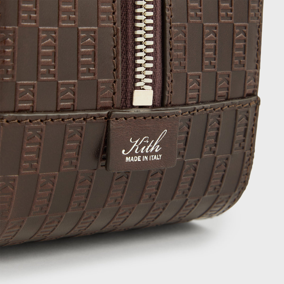Kith Monogram Leather Dopp Kit - Incognito