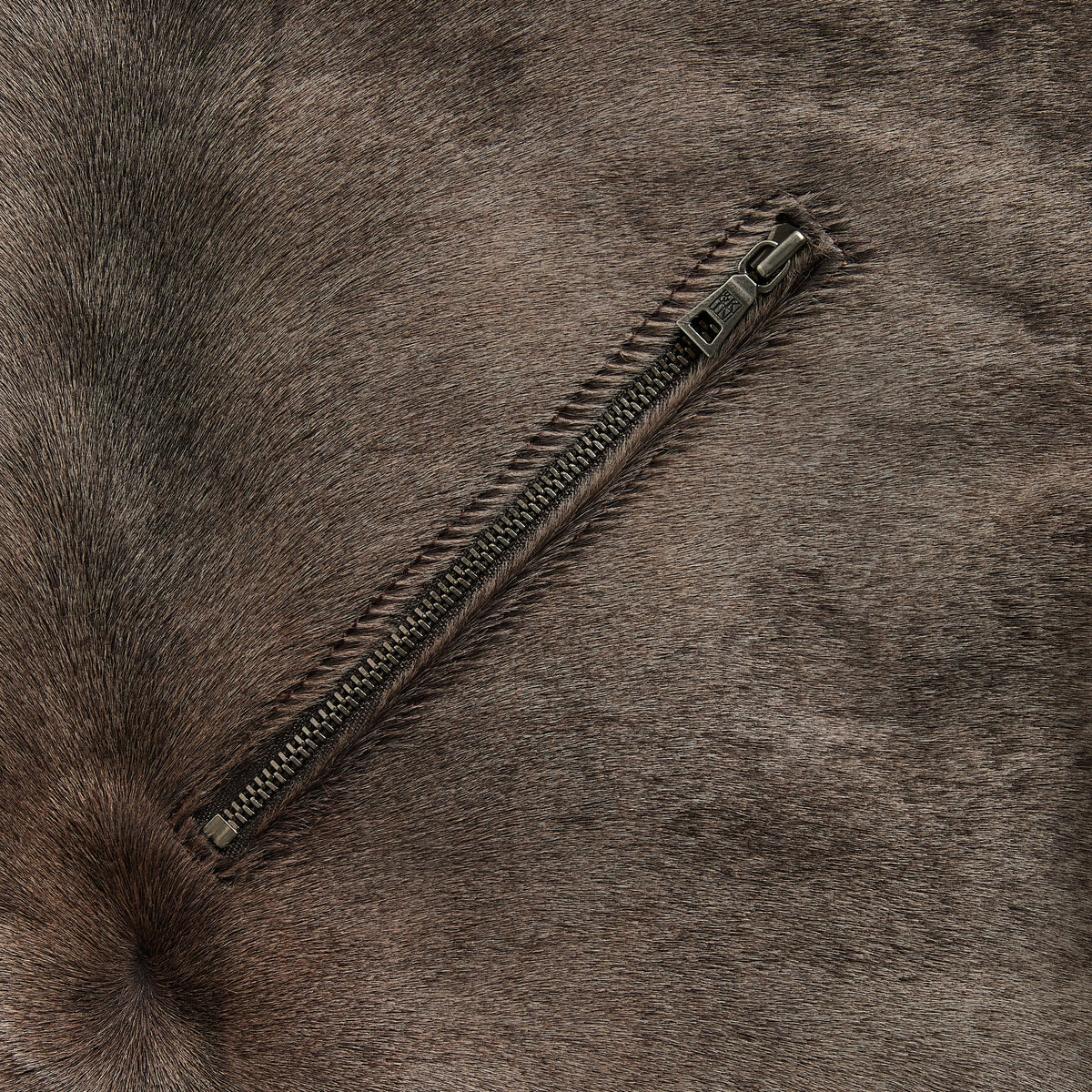 &Kin Pony Hair Cassius Moto Jacket - Underground