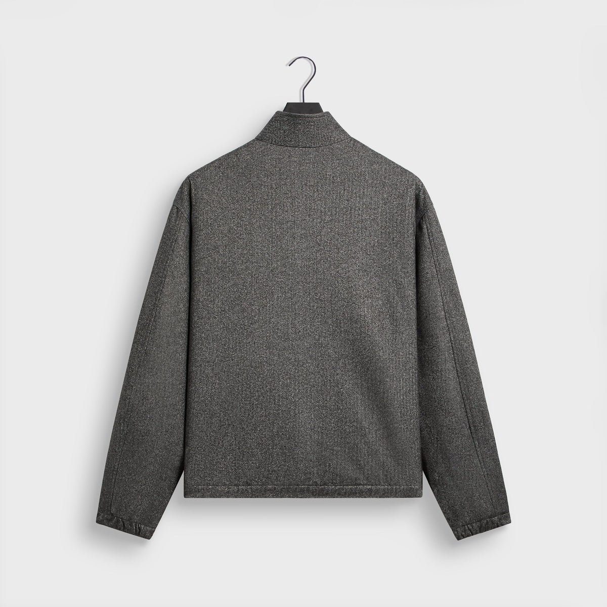 &Kin Flannel Jersey Stephen Track Jacket - Charcoal Heather