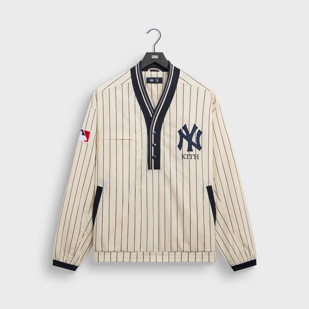 Kith for the New York Yankees Nylon Raffi Pullover - Sandrift