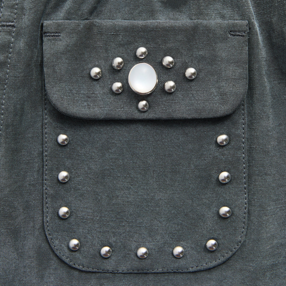 &Kin Cupro Linen Kellen Short - Somber