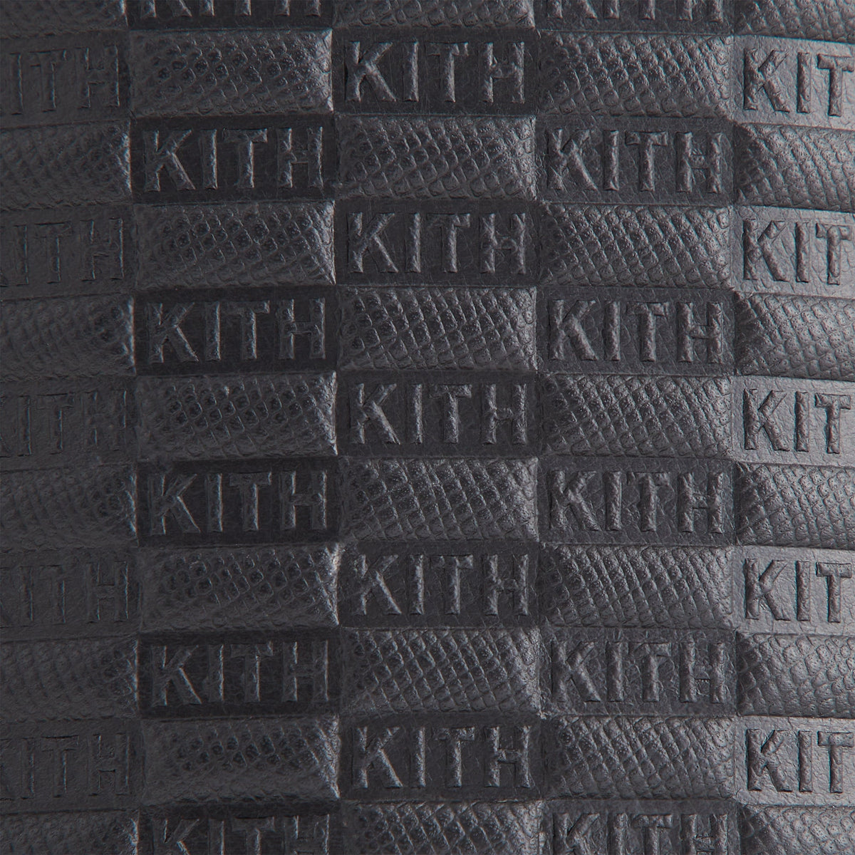 Kith Monogram Saffiano Leather Cigar Case - Black