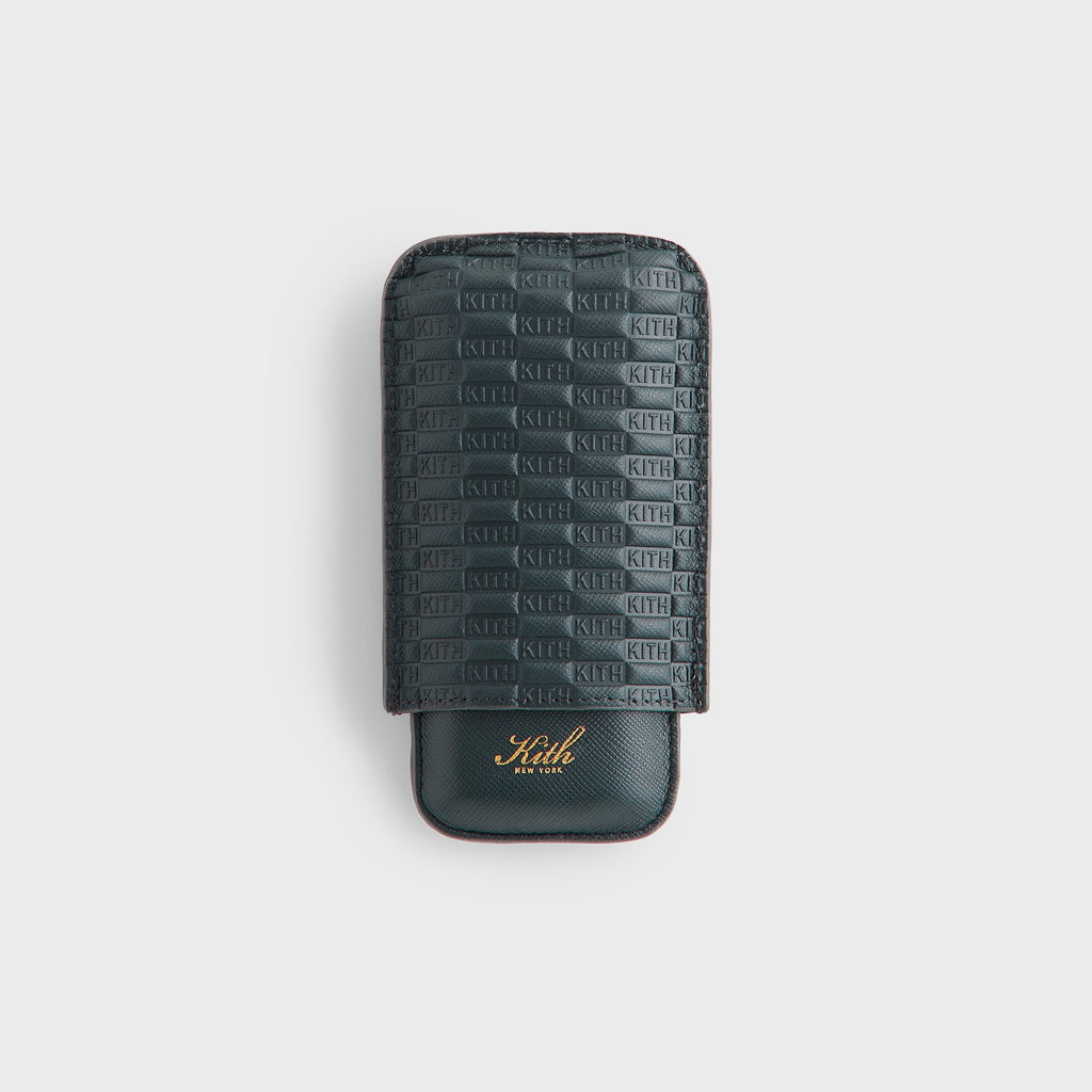 Kith Monogram Saffiano Leather Cigar Case - Stadium