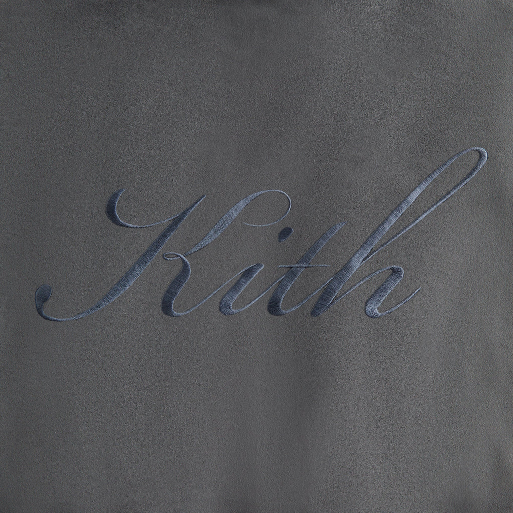 Kith Women Nylas Microsuede Zip Hooded Bomber - Asteroid