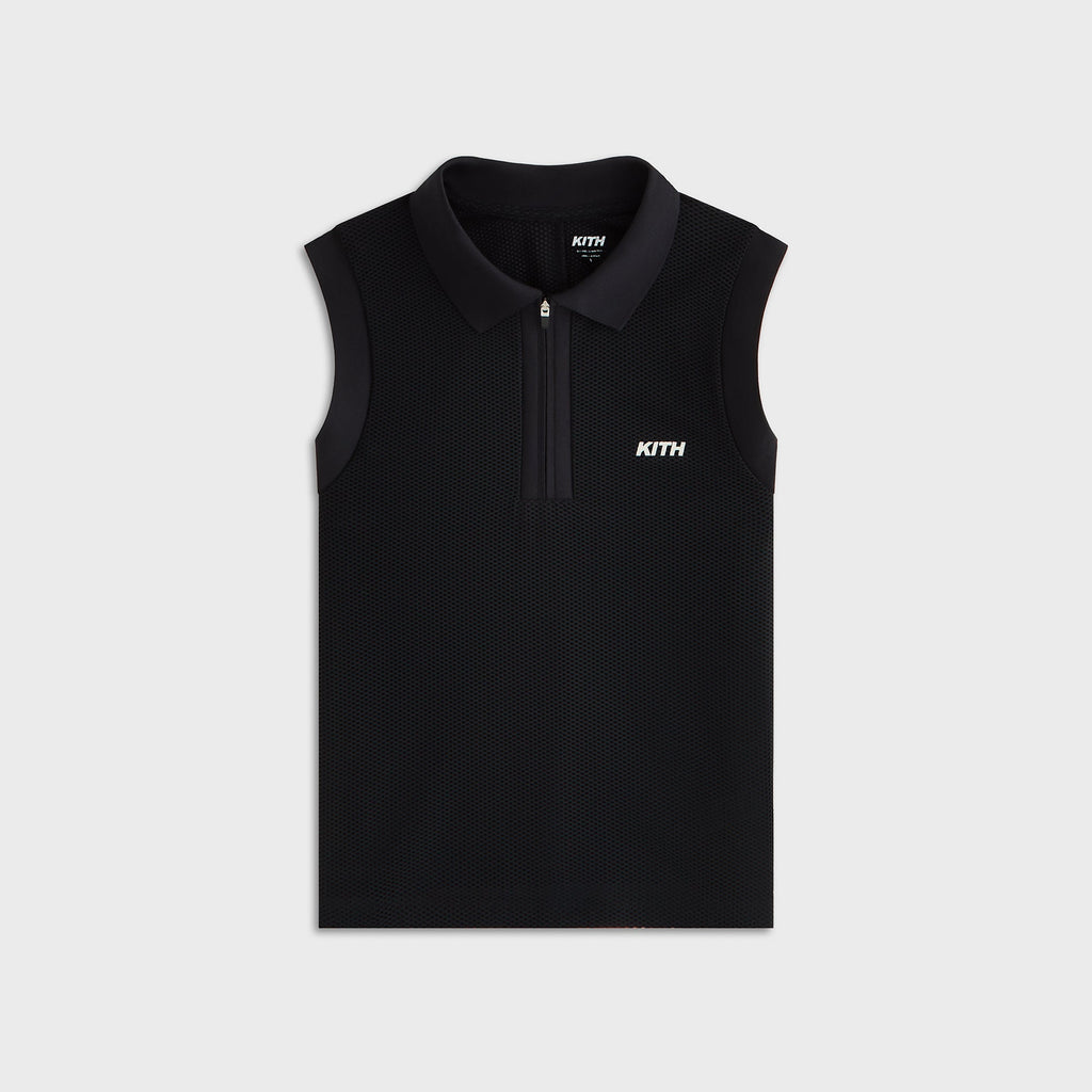 Kith Women Perry Polo Mesh Tank - Black