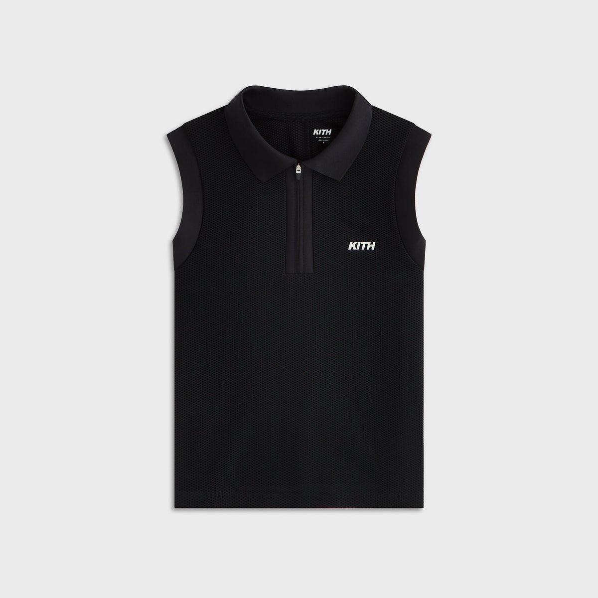 Kith Women Perry Polo Mesh Tank - Black