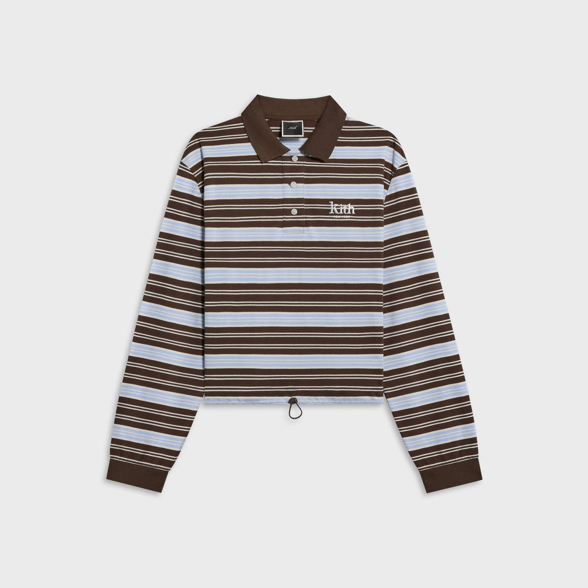 Kith Women Sadie Striped Polo Long Sleeve - Legacy