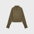 Kith Women Elya Asymmetrical Shirt - Chelonian