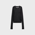Kith Women Nori Line Mesh Long Sleeve Tee - Black