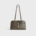Kith Women Rena Distressed Leather Shoulder Bag - Burnt