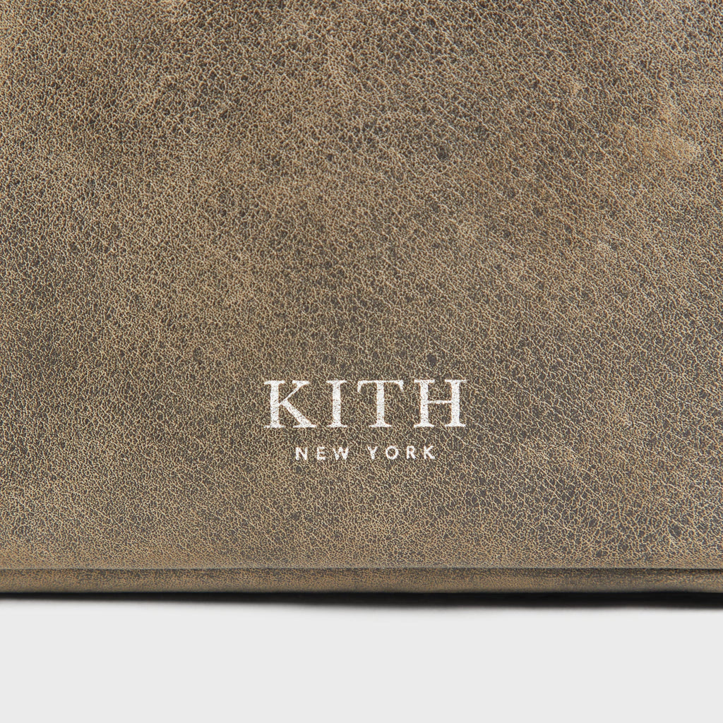 Kith Women Toast Distressed Leather Wallet Crossbody - Burnt