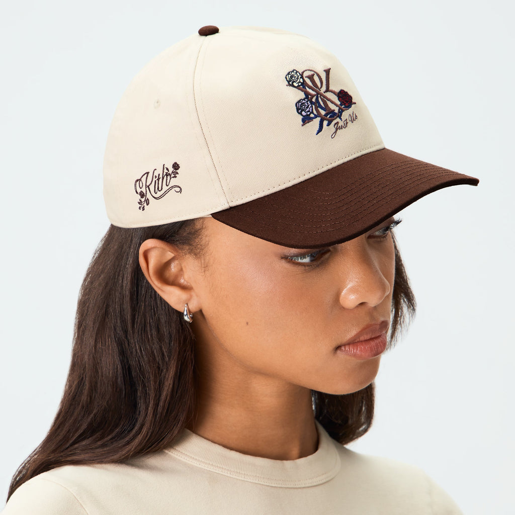 Kith Women Two Tone Kith Crest Pinch Crown Cap - Incognito