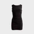 Norma Kamali Sleeveless Pickleball Mini Dress - Black