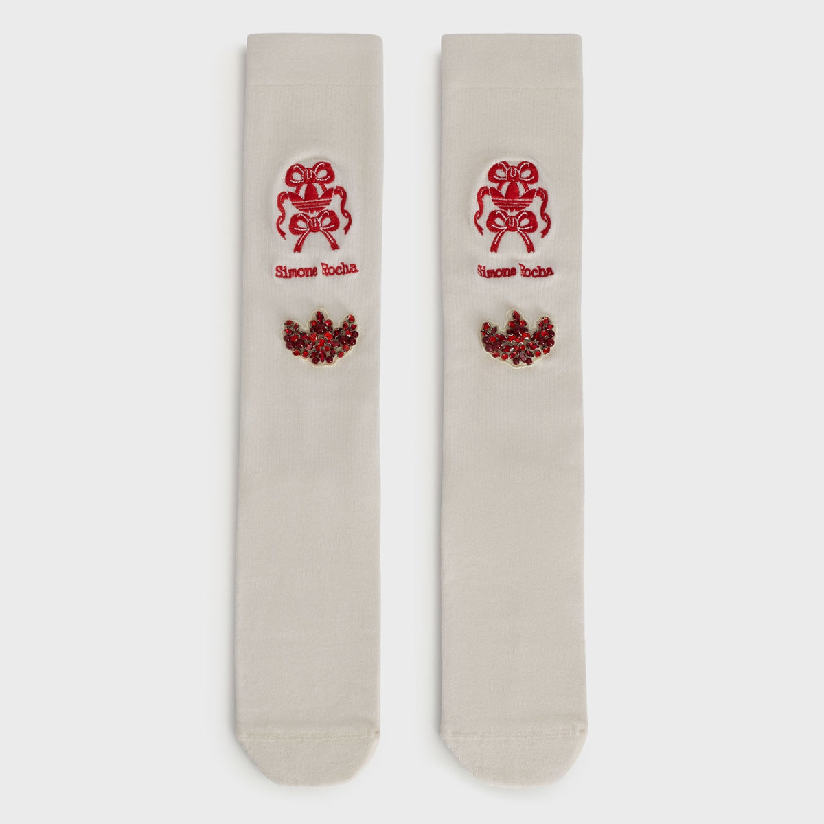 adidas x Simone Rocha Knee High Socks - Chalk White
