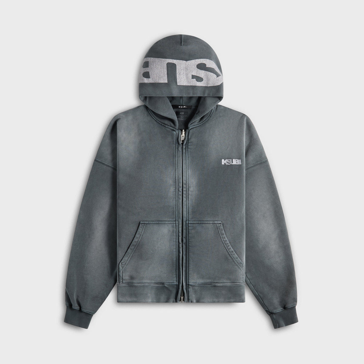 Ksubi Ace Ekcess Zip Thru Hoodie - Black Fade