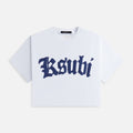 Ksubi Scribe Oh G Crop Tee - White