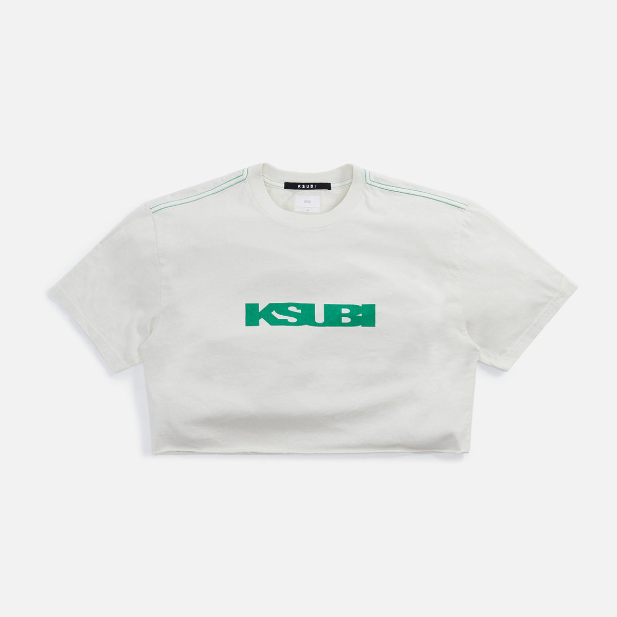 Ksubi Scott Cropped Oh G Tee - Bleach Off White