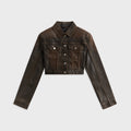 Ksubi Define Tucker Greased Jacket - Brown