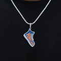 GLD Men New York Knicks Official NBA Sneaker Pendant