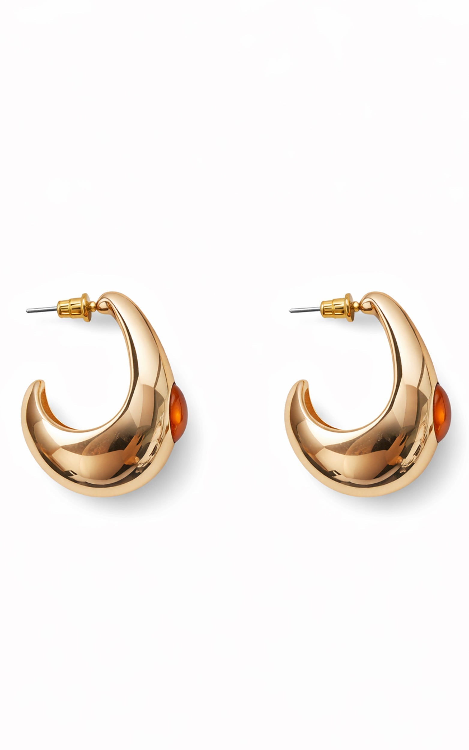Kristie Earrings - Statement Stud Earrings in Gold