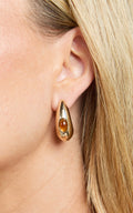 Kristie Earrings - Statement Stud Earrings in Gold