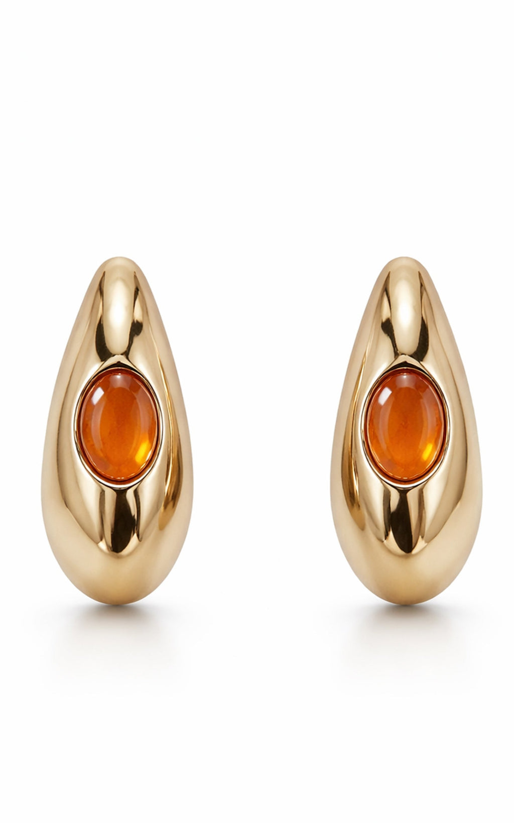 Kristie Earrings - Statement Stud Earrings in Gold