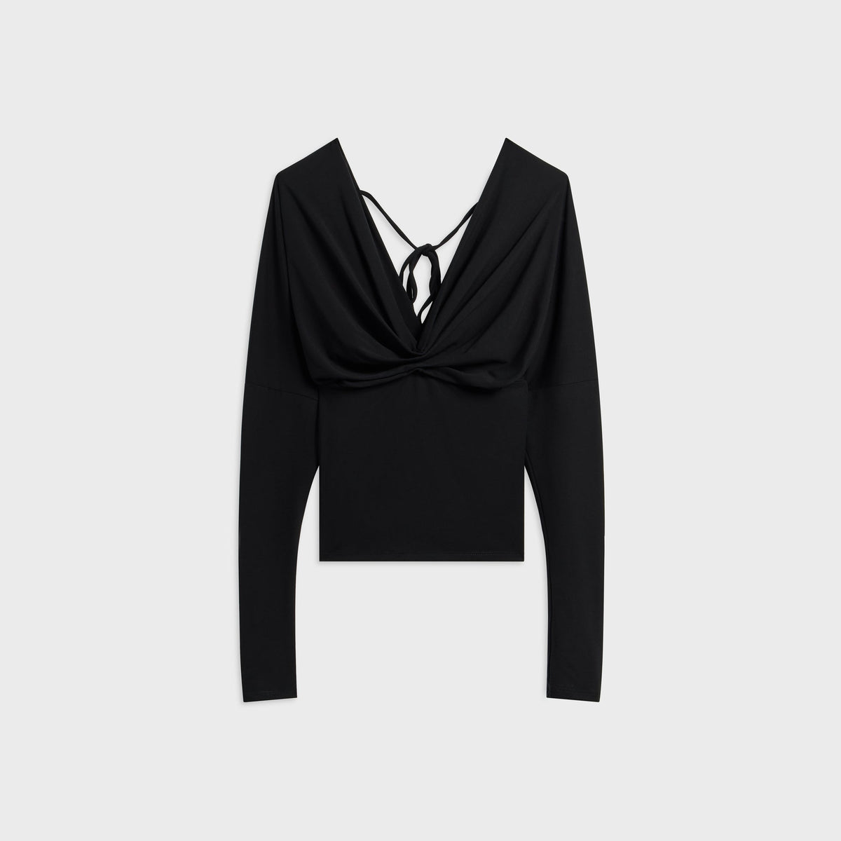 The Line by K Selvie Dropped Shoulder Long Sleeve Top - Black