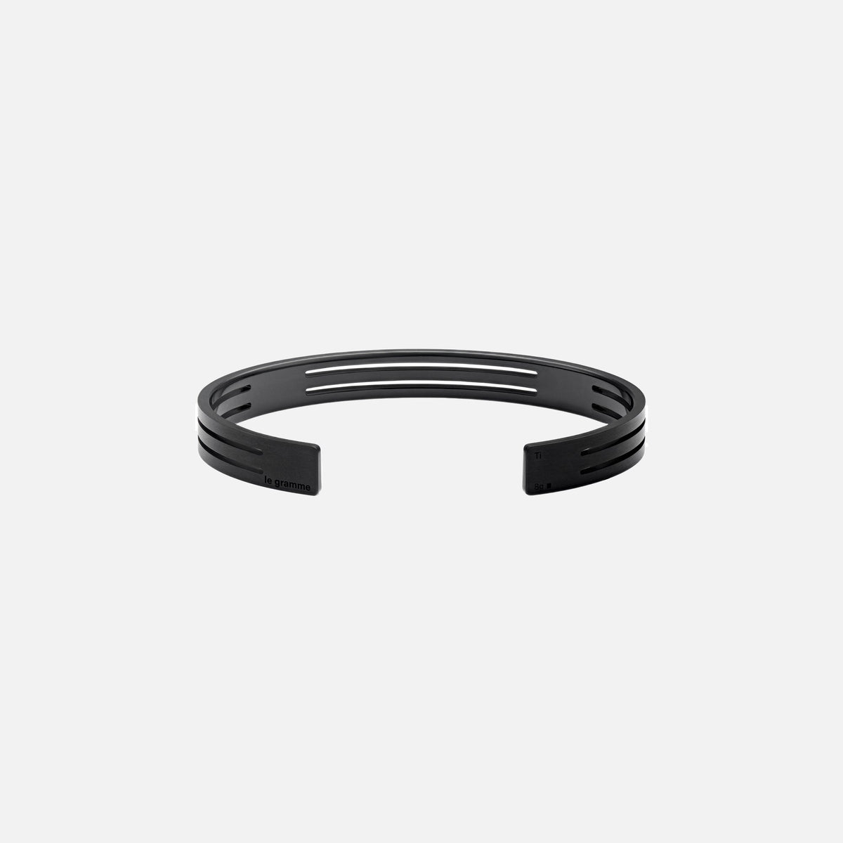 Le Gramme 8g Perforated Ribbon Bracelet - Silver