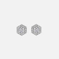 VL Cepher Lierne Large Stud Earrings - White Gold