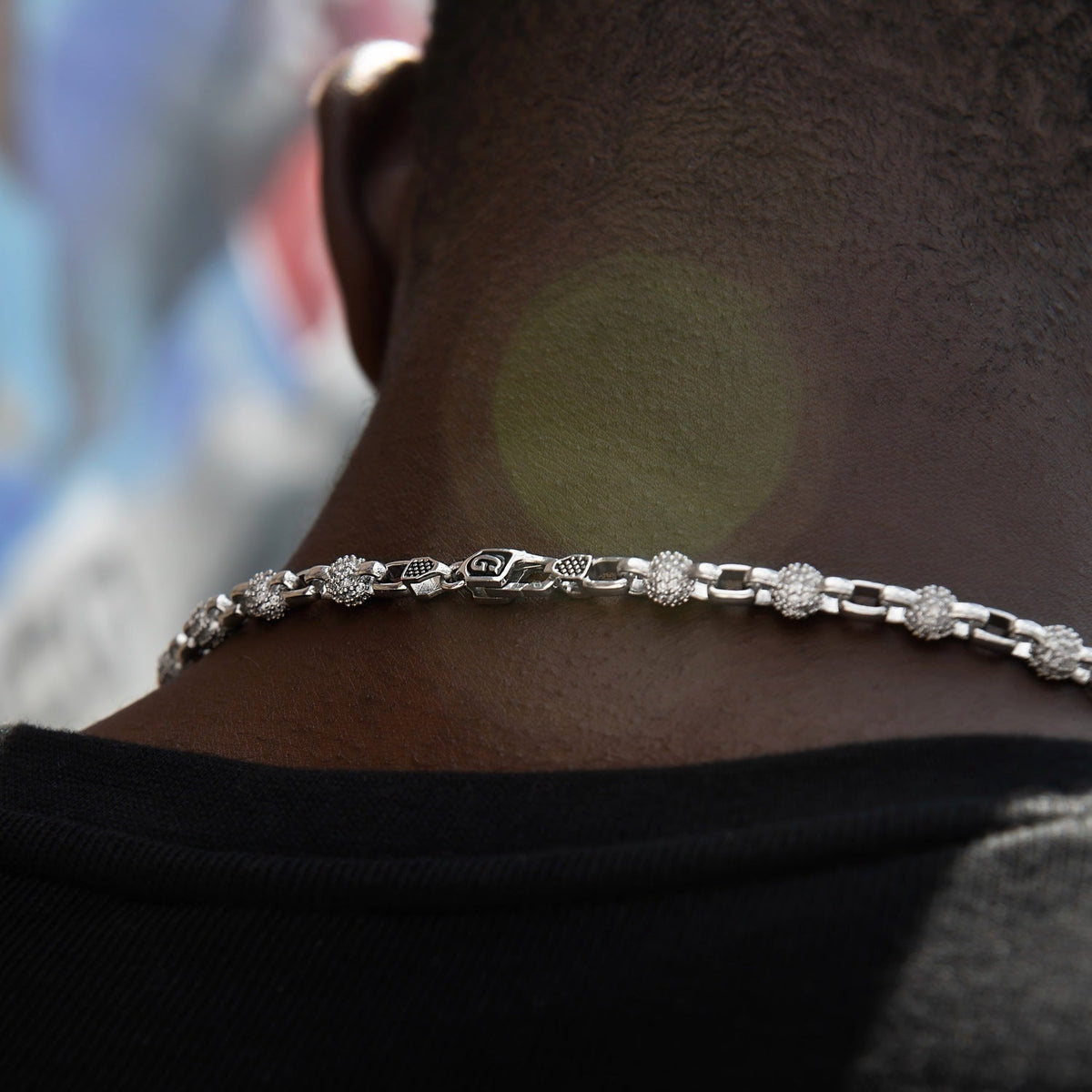 GLD PROMO Iced Ball Box Link Chain