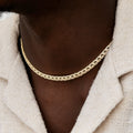 GLD PROMO Micro Iced G-Link Chain in Yellow Gold